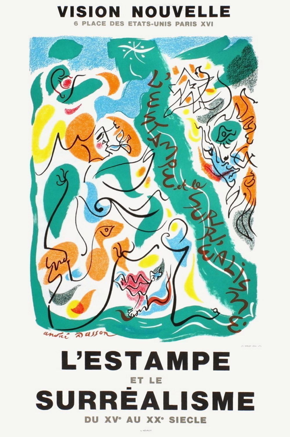 André Masson Poster Expo 75   Vision Nouvelle
