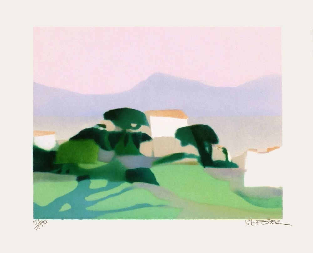 Lithographie signée Alfred Defossez Lumière D'été