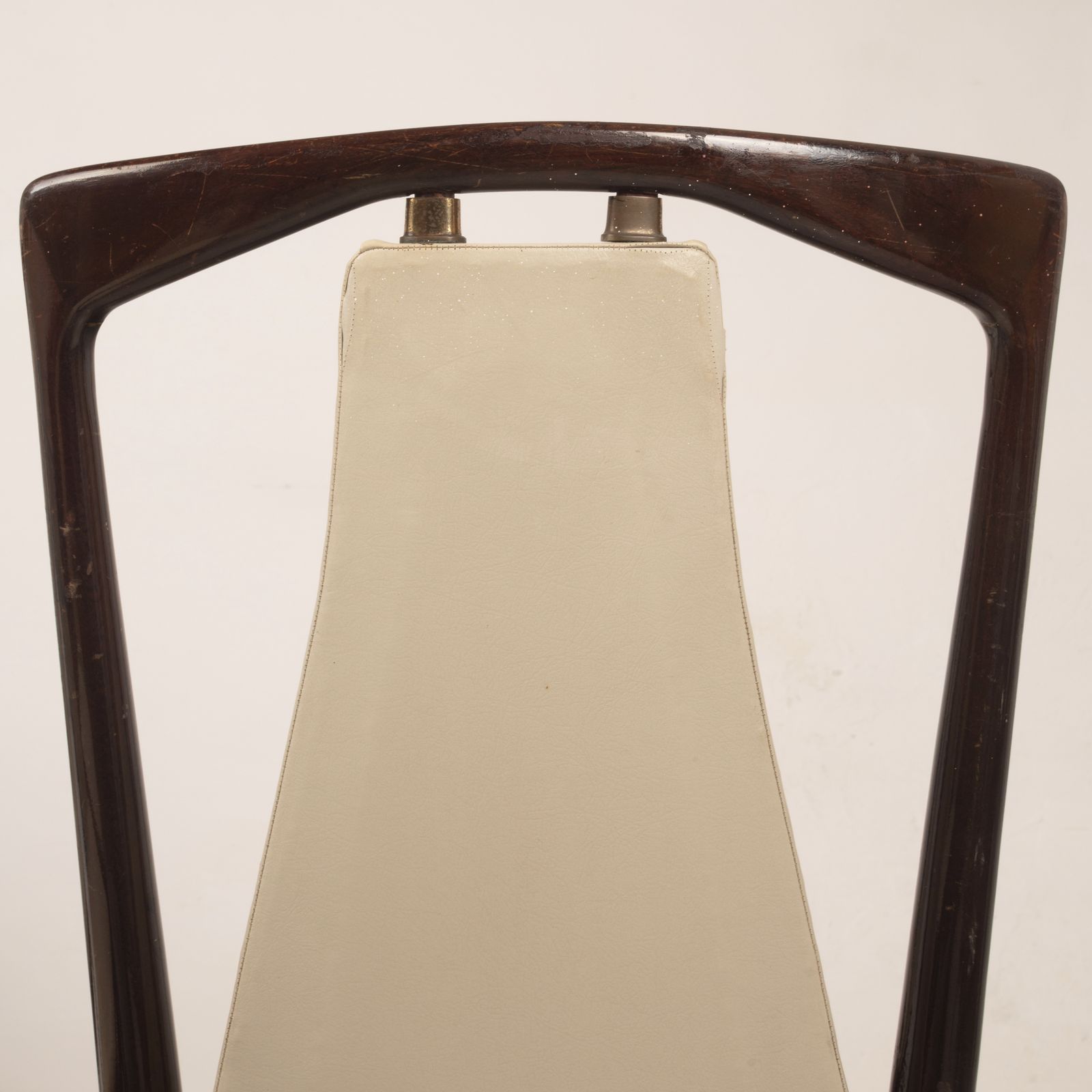 Osvaldo Borsani Mid Century Italian Mahogany Stained Dining Chairs For Abv 1950 photo furniture