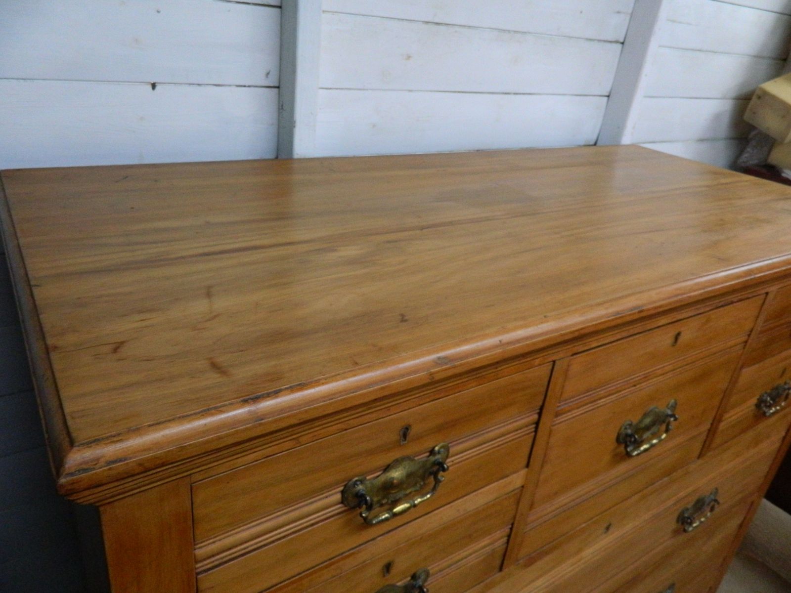 Edwardian Satin Walnut Large Chest Of Drawers photo 475.0
