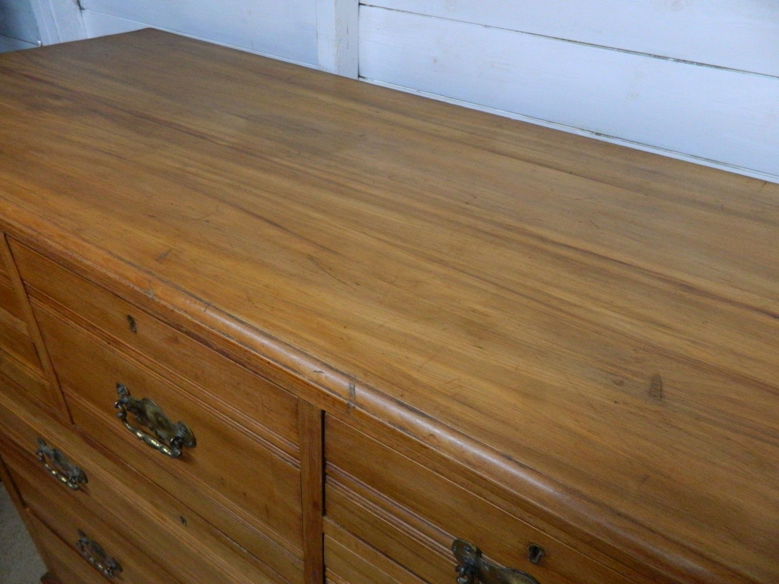 Edwardian Satin Walnut Large Chest Of Drawers photo buy