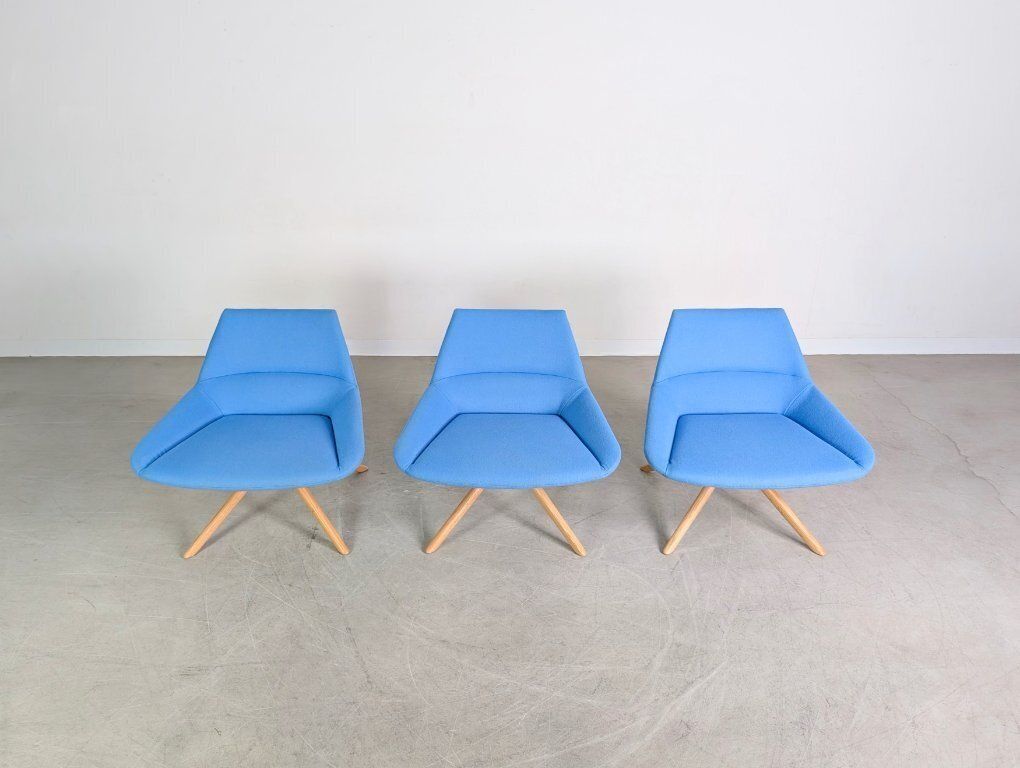 Set Van 3 Inclass Fauteuils Pillet Dunas Xl Blauw – Kantoor/Lounge Stoel photo Meubels