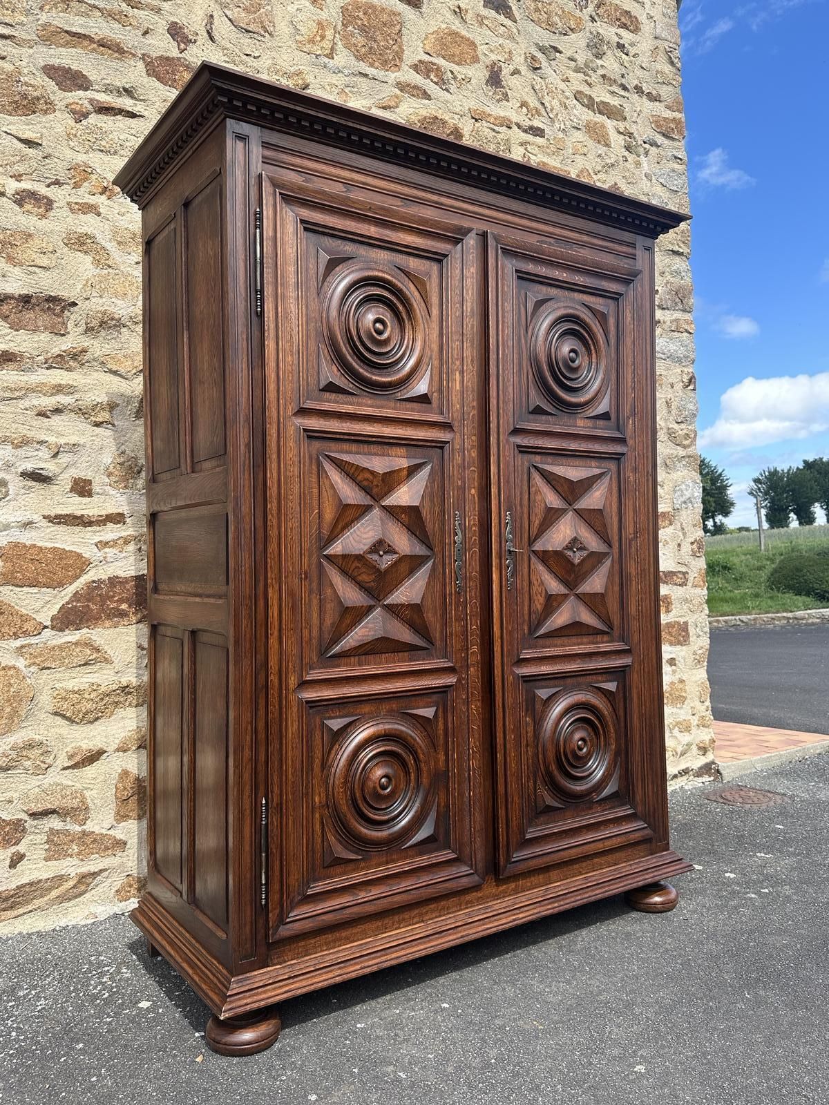 Antique French Bedroom Suite   Bed, Armoire, Bedside Tables photo Furniture