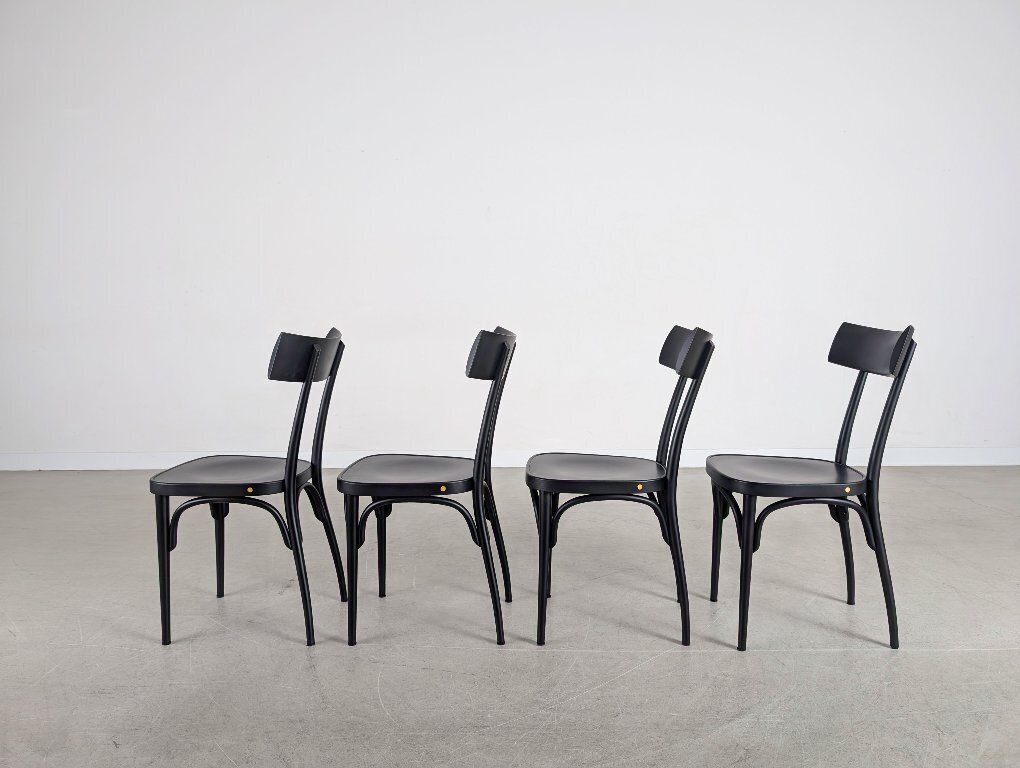 Original Set Of 4 Gebrüder Thonet Chairs, Vienna, By Hermann Czech photo for sale