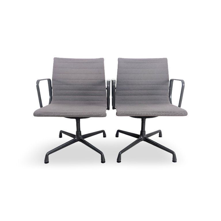 2x Vitra Ea 107 Office Chair Vitra Charles Ray Eames Hopsak Gray