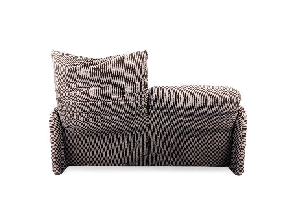 Cassina Maralunga Two Seater Sofa Vico Magistretti Fabric Corduroy Grey Couch photo buy