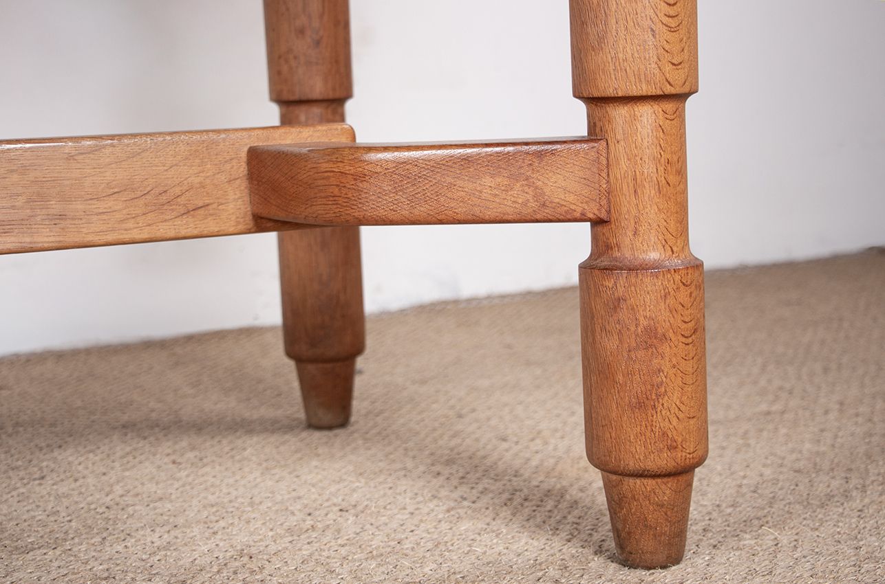 Grande table à manger extensible, 320 cm, en chêne, par Guillerme et Chambron pour Votre Maison, 1960. photo buy