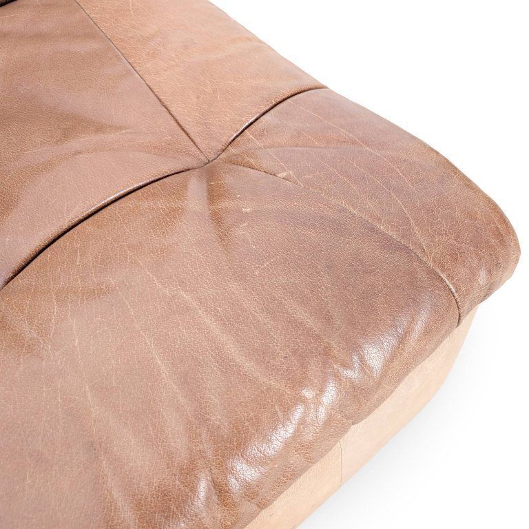 Mid Century Hoekbank Modulair Design Sofa Leer Bruin photo buy