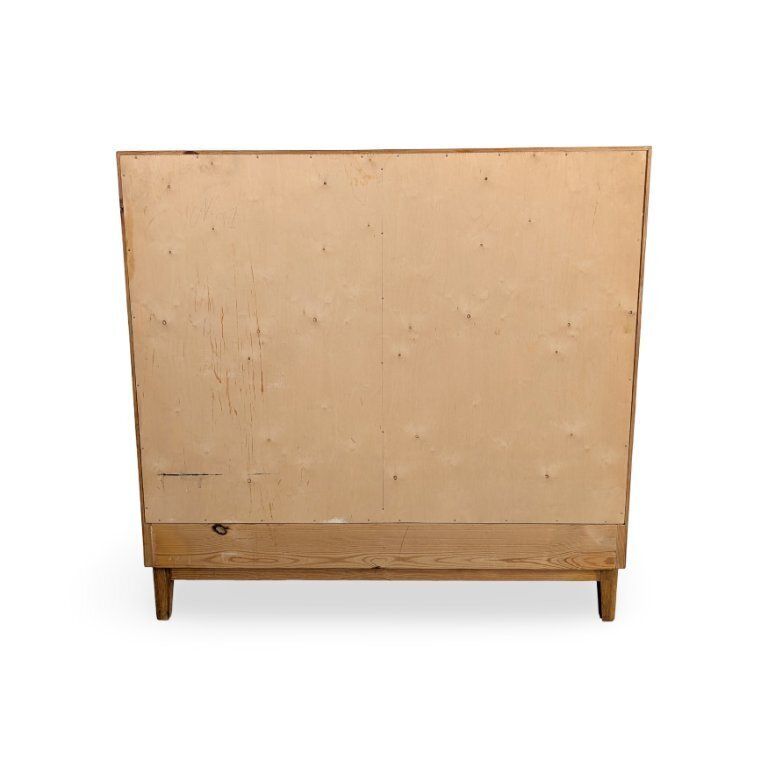 Meuble de bureau mid-century à volet roulant, commode, en chêne photo 1470.0