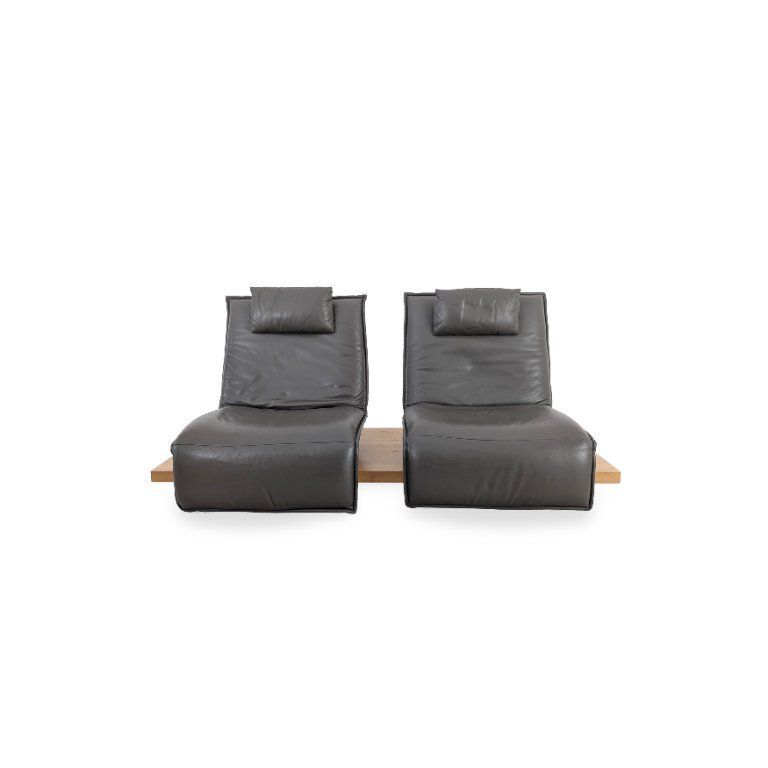 Original Koinor Epos 2 Sofa Beam Oak Design Couch Two Seater