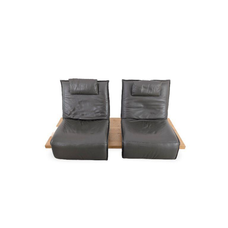 Original Koinor Epos 2 Sofa Beam Oak Design Couch Two Seater photo furniture