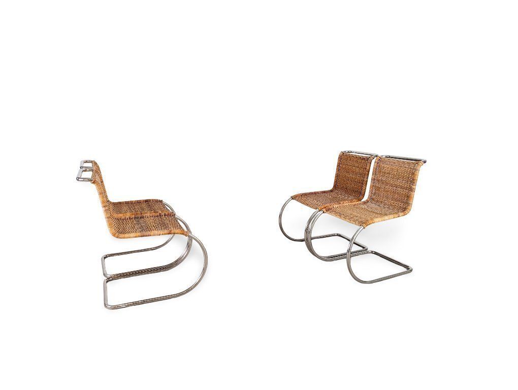 Set Of 4 Mies Van Der Rohe Mr10 Chairs Tecta B42 Cantilever Chairs photo buy