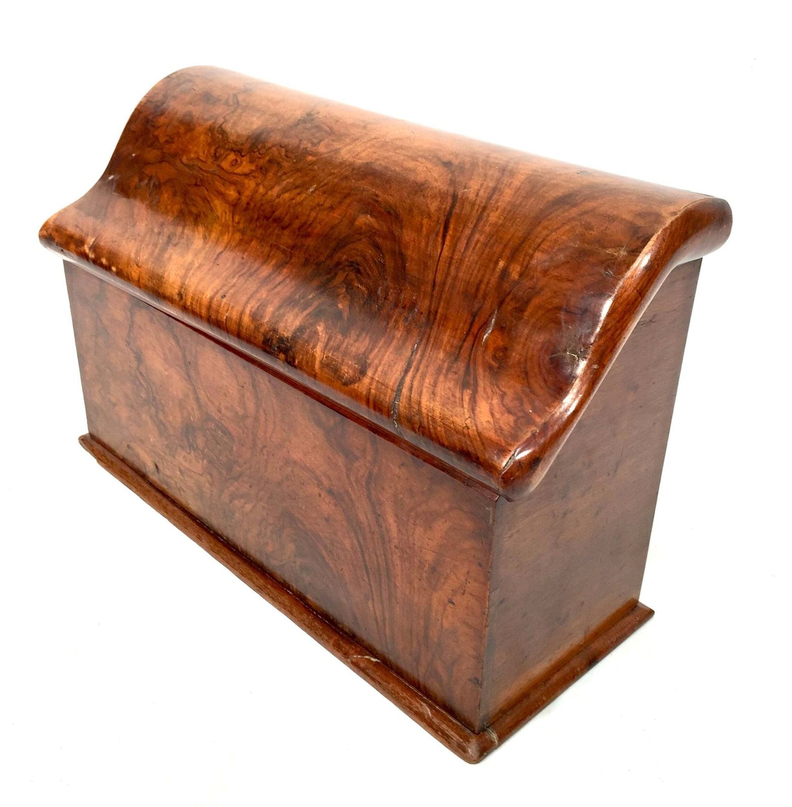 Antique Wooden Walnut Desktop Stationery Holder Box Cabinet / Letter Rack C1900 photo furniture