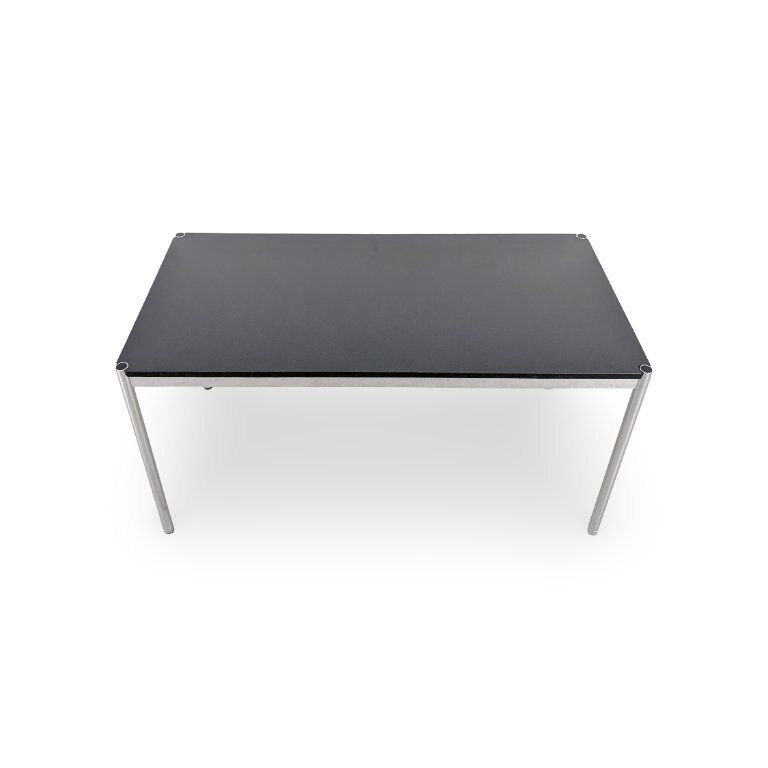 Usm Haller Table, Granite Design, Desk, Black photo furniture