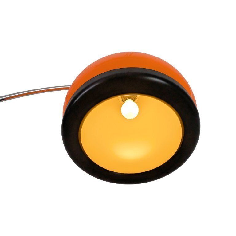 Verlichting Space Age booglamp, ca. jaren 1970, oranje vloerlamp, mid-century photo