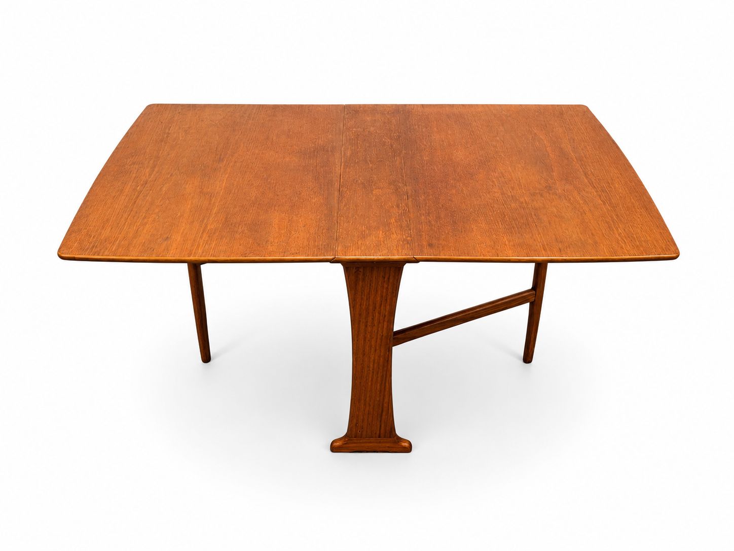 Mid Century Drop Leaf Dining Teak Table photo vinterior