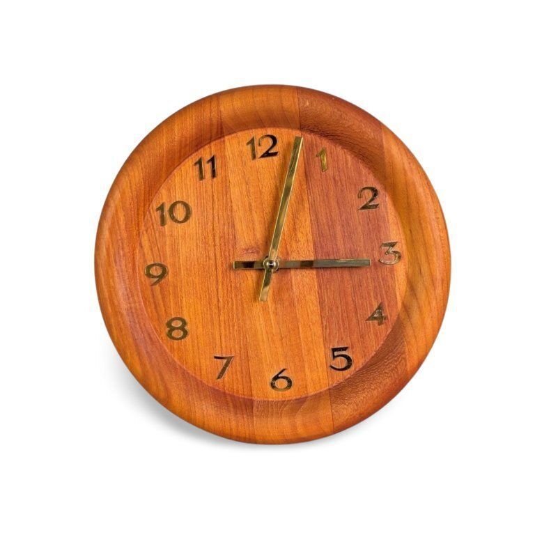 Horloge murale mid-century Westminster Clocks Copenhagen en teck, MCM photo for sale