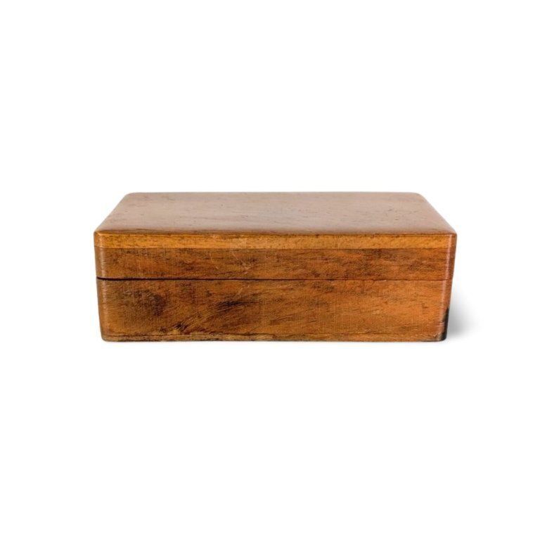 Vintage Wooden Box, Casket, Stamp Box, Jewelry Box, Casket