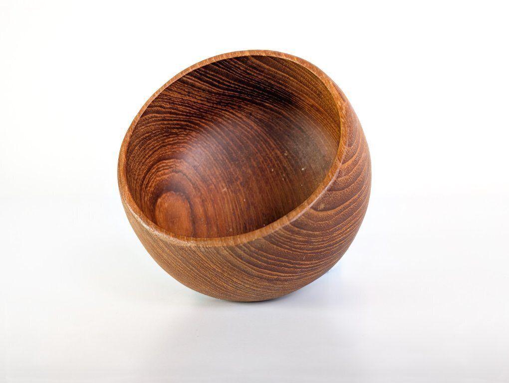 photo for sale Set van 2 vintage houten schalen, teakhouten schalen, Deens design, tapas