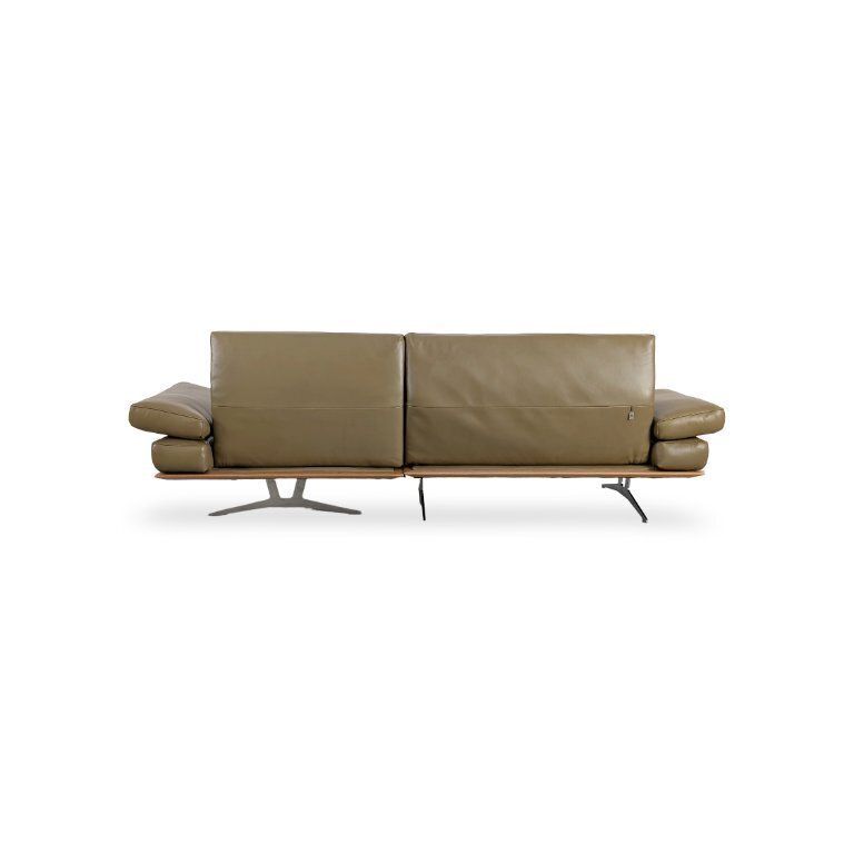 Original Koinor Marylin Corner Sofa, Leather Sofa, Designer Couch, Green photo vinterior