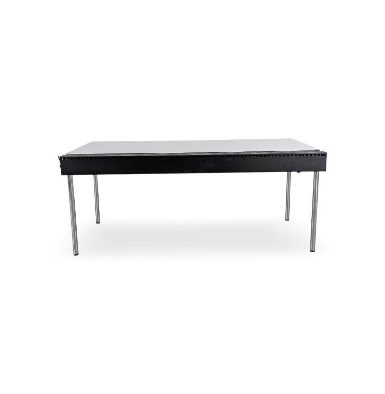 876.0 2x Usm Haller Table, Resin, White, Desk, Pearl Grey, Cable photo