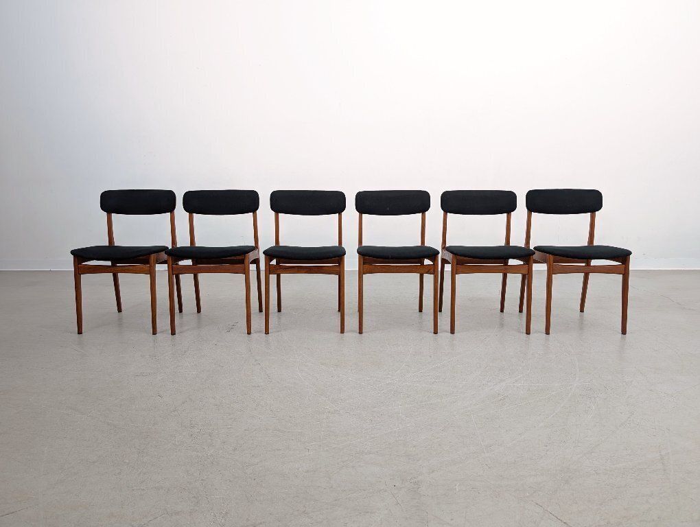 Ensemble de 6 chaises mid-century TSM Tarm Stole vintage Rasmussen, 1960 photo furniture