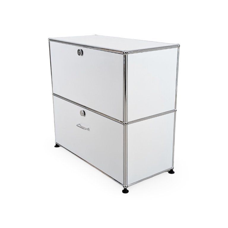 Original Usm Haller Chest Of Drawers Fritz Haller White Cabinet Sideboard photo for sale
