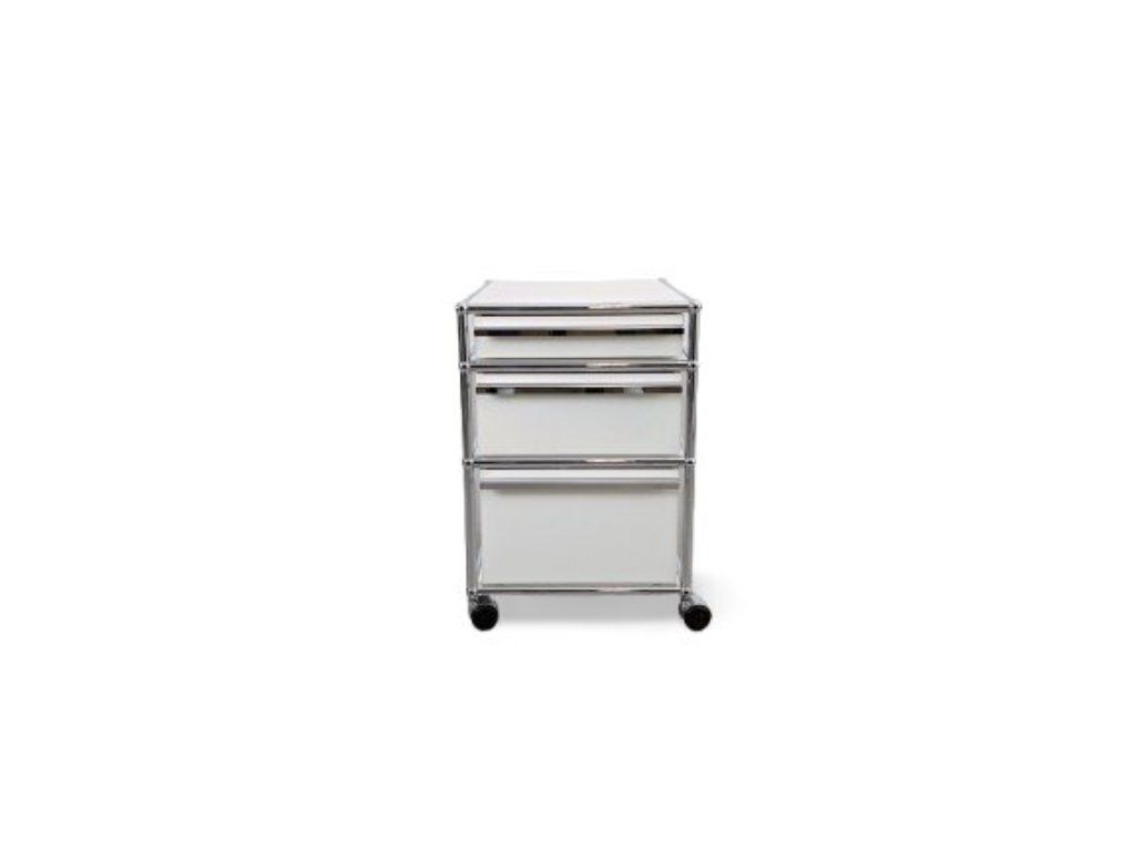 7x Usm Haller Rolling Container Office Cabinet Design White Fritz Trolley