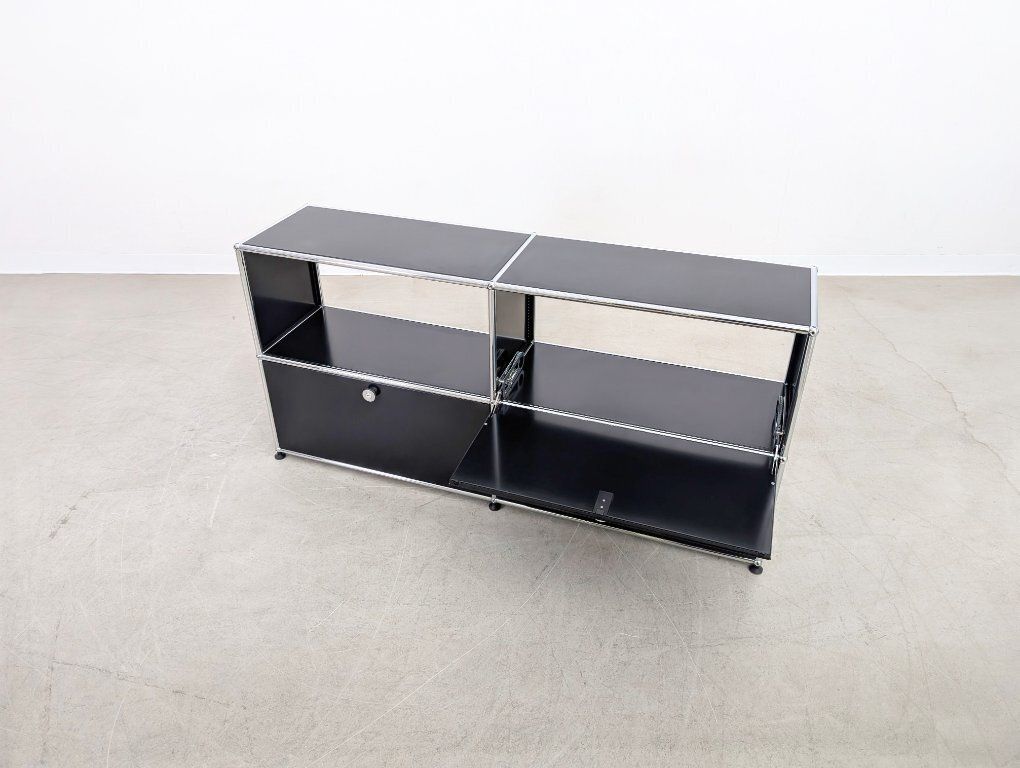 Usm Haller Sideboard 2x2 Black 3 Doors Chest Of Drawers Sideboard photo vintage