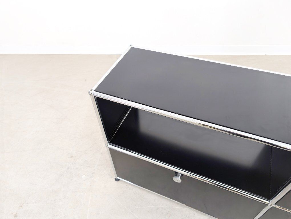 photo for sale Usm Haller Sideboard 2x2 Black 3 Doors Chest Of Drawers Sideboard