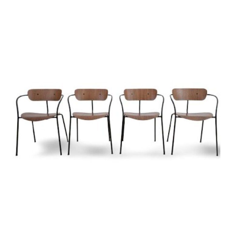 Set Van 4 &Tradition Pavilion Av2 Stoelen – Frost Produkt – Fauteuil
