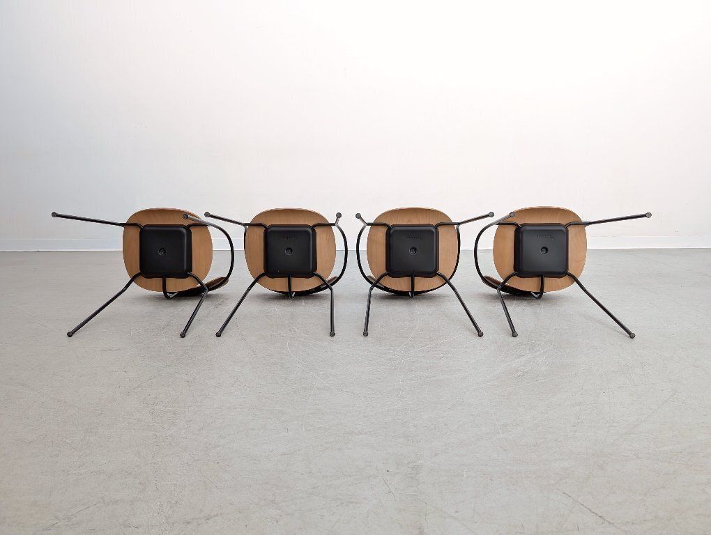 Set Van 4 &Tradition Pavilion Av2 Stoelen – Frost Produkt – Fauteuil photo vintage