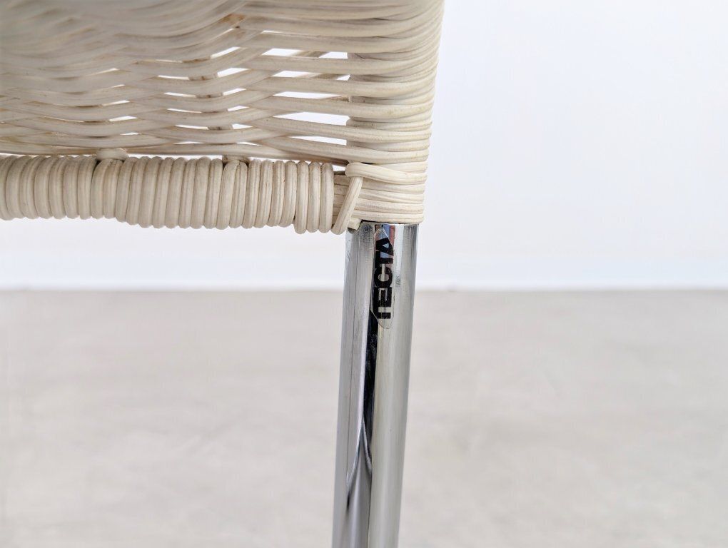 2087.0 Set Of 5 Tecta Cantilever Chairs B20 Jean Prouve Cantilever Chairs Light Beige photo