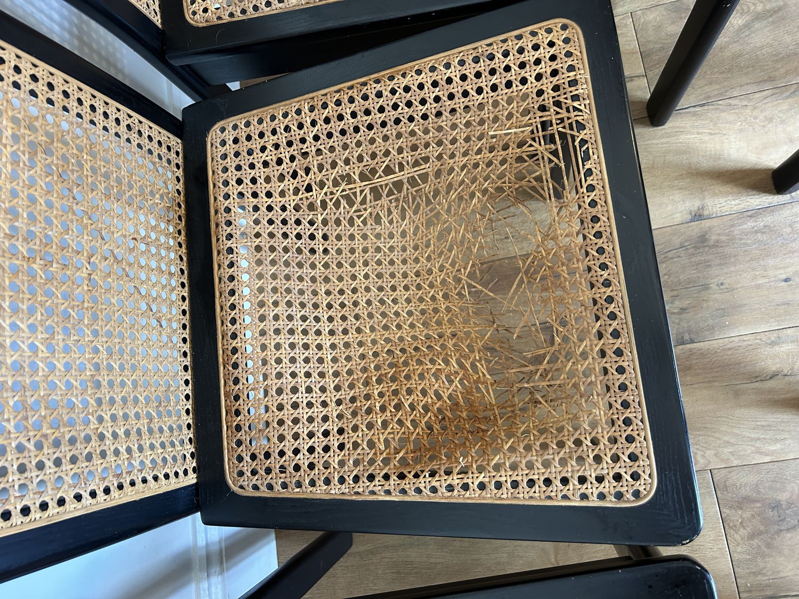 Terence Conran For Habitat Ebonised Rattan 1980s Chairs photo Furniture