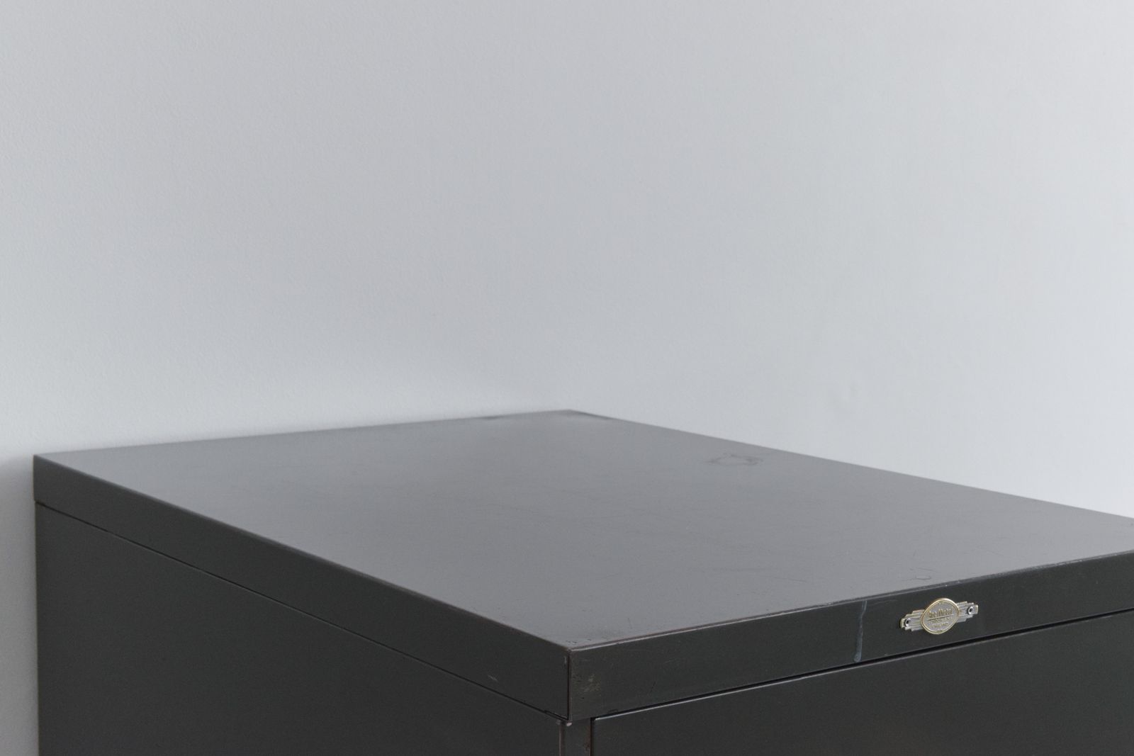 Vintage Grey Metal Filing Cabinet By Art Metal photo vinterior