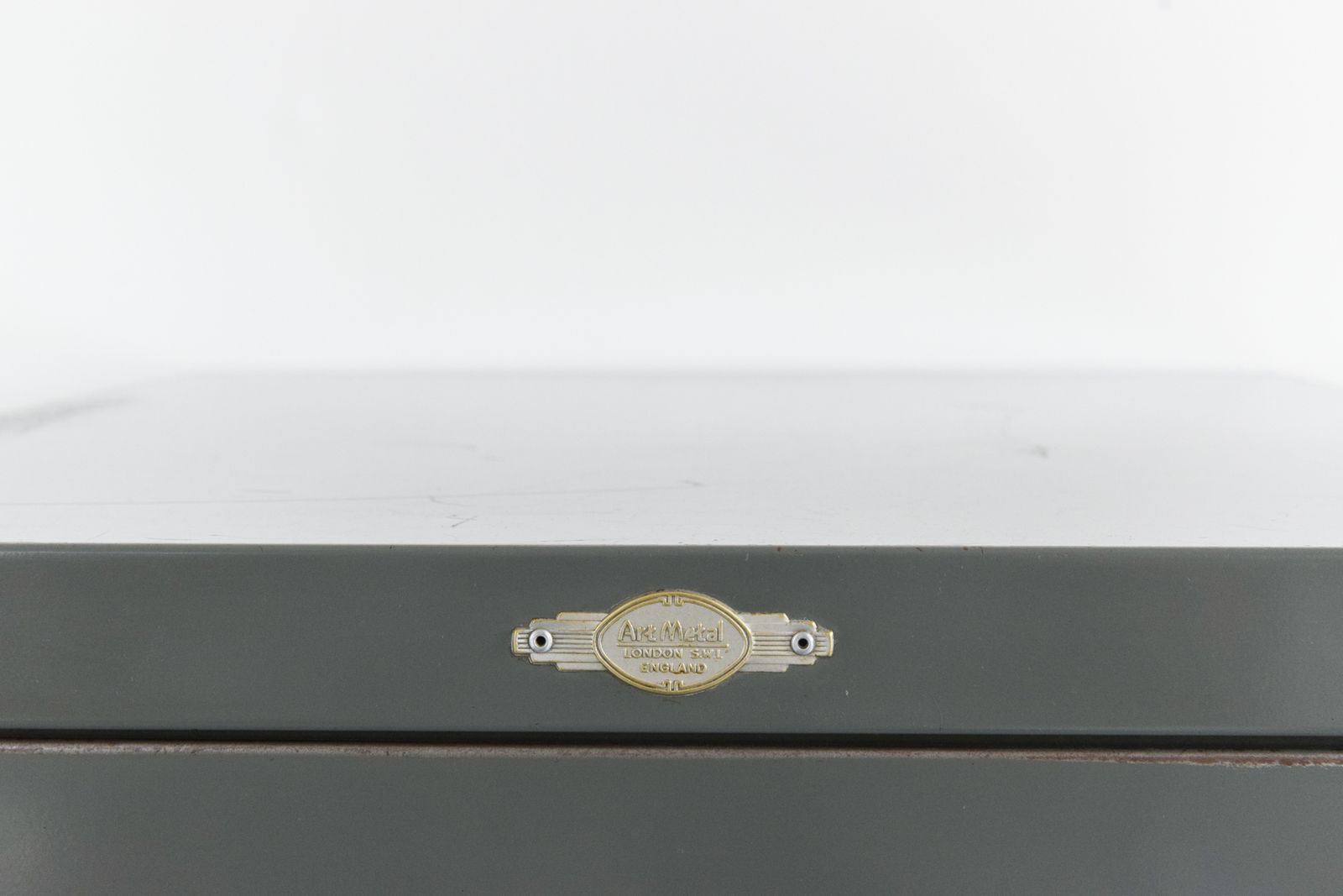 Vintage Grey Metal Filing Cabinet By Art Metal photo buy