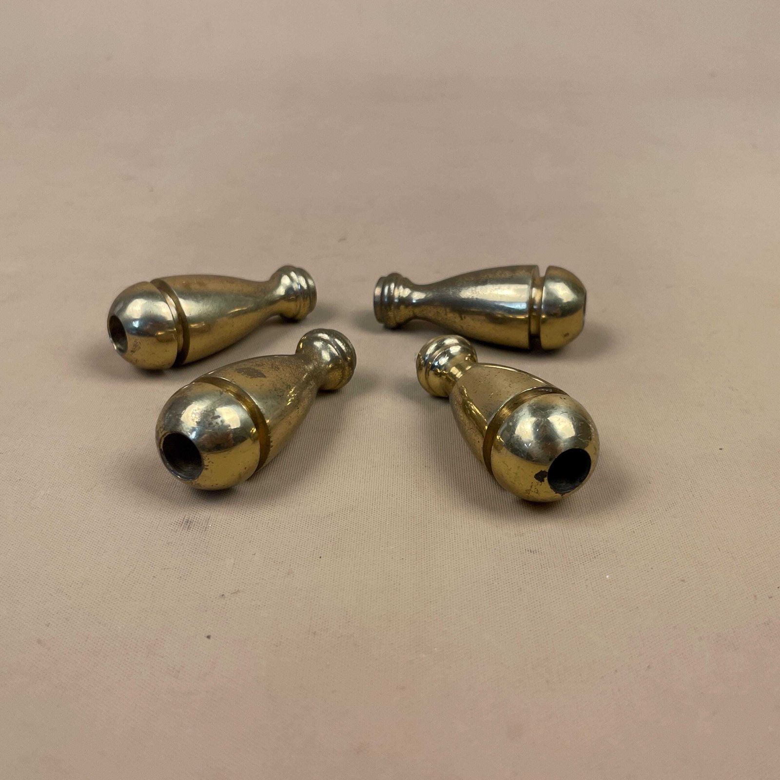 Brass Cord Weights Set Of 4 Heavy Teardrop Curtain Light Pulls Vintage Style Home Decor Accent For Curtains Or Lamps photo vinterior