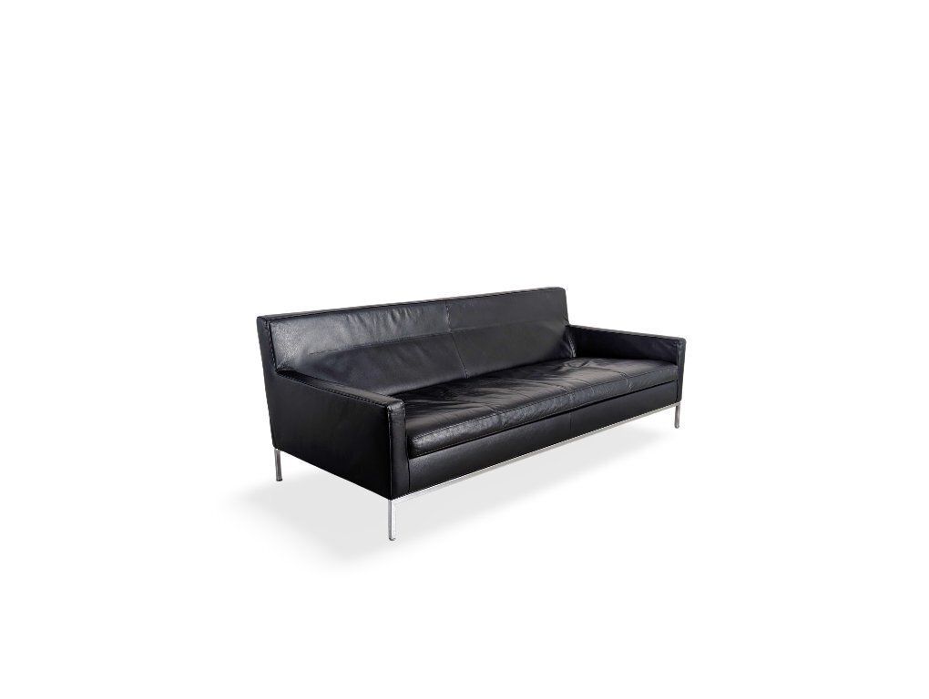 Zanotta Sofa, Italiaans Design, Leer, Zwart photo vinterior