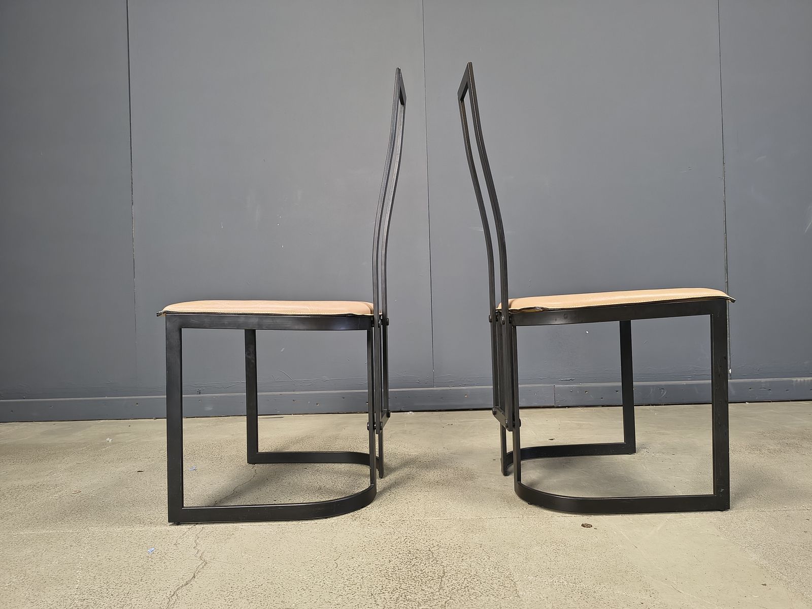 Gastone Rinaldi Postmodern  Dining Chairs For Thema Italy, 1980s   Set Of 6 photo for sale