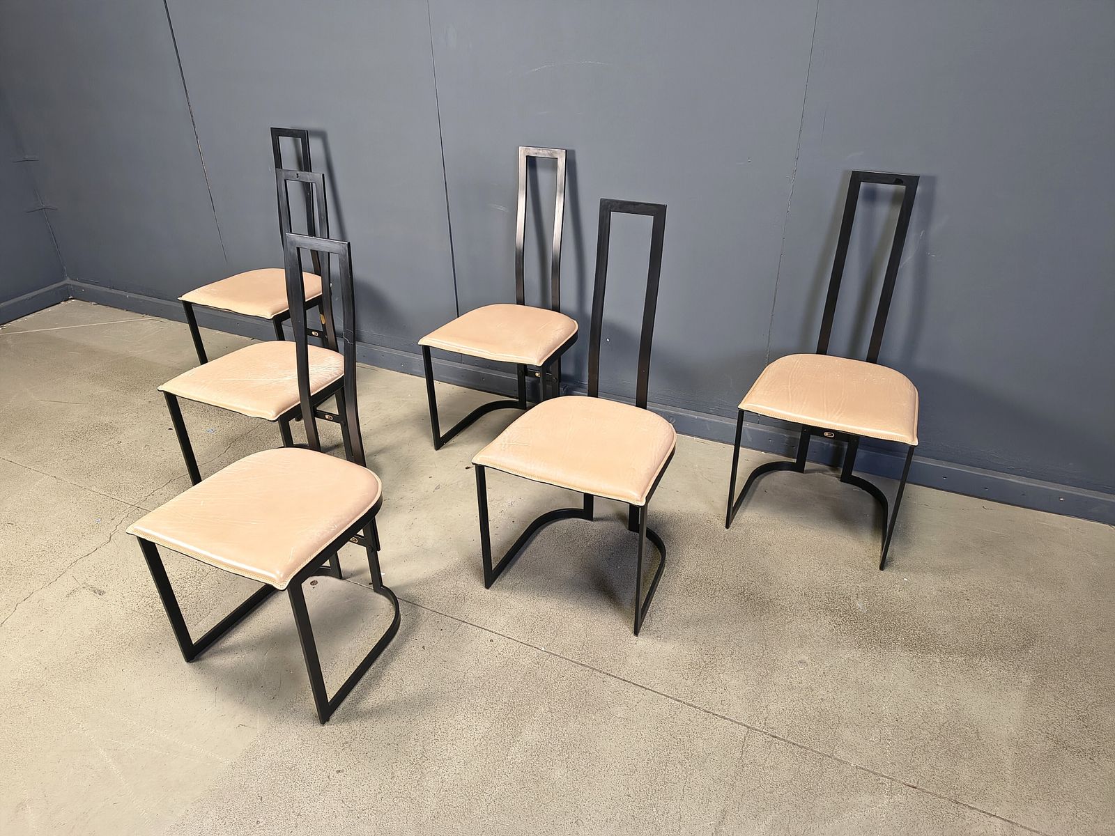 Gastone Rinaldi Postmodern  Dining Chairs For Thema Italy, 1980s   Set Of 6 photo buy
