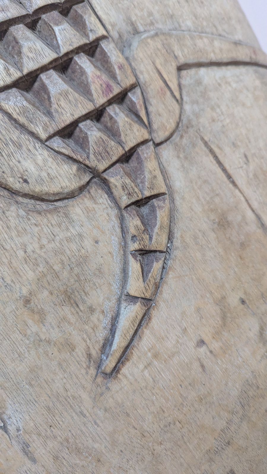 West African Senufo Chief’s Carved Palaver Chair Back photo Art