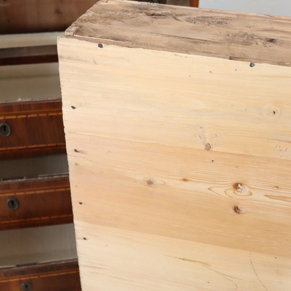 Antique 18th Century Walnut Chest Of Drawers photo vintage