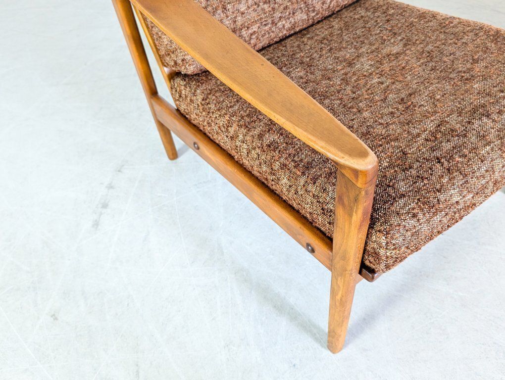 photo for sale Set Of 2 Midcentury Armchairs Vintage Easy Chair Walnut 1970