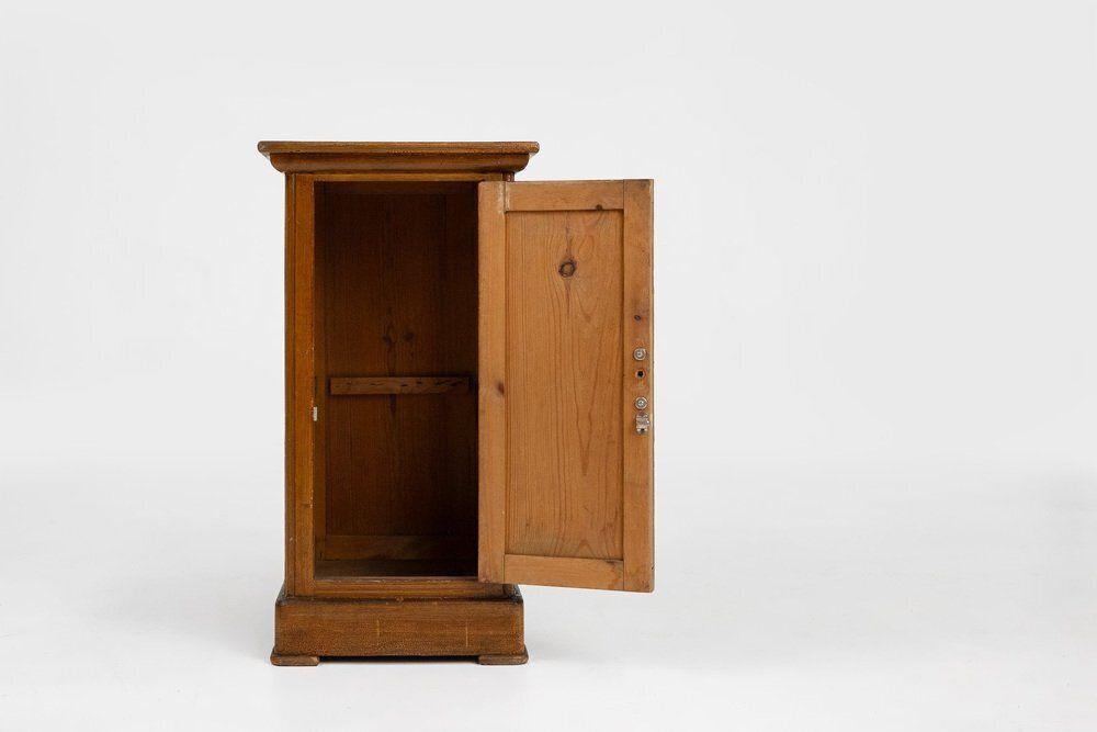 Art Deco French Nightstand In Varnished Wood, 1930s photo Furniture