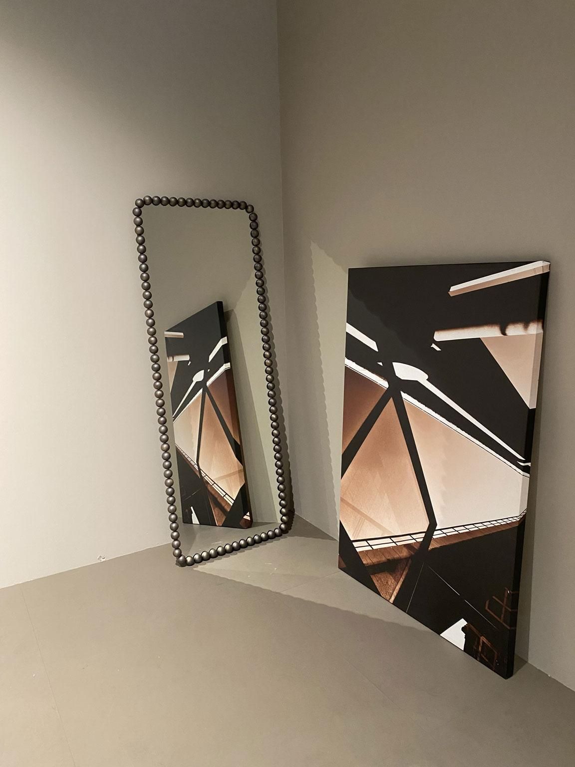 Gioiello Burnished Brass Free Standing And Floor Mirrors By Ghidini 1961, Italy photo furniture