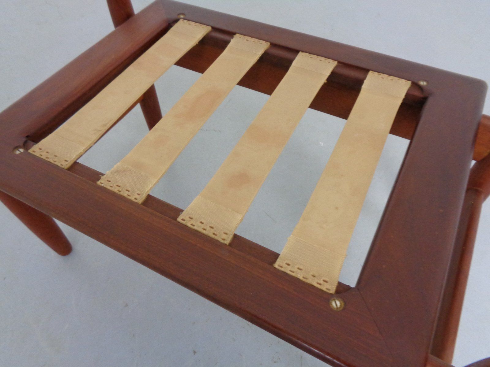photo buy Danish Teak Stool By Hans Olsen For Frem Røjle, 1960s