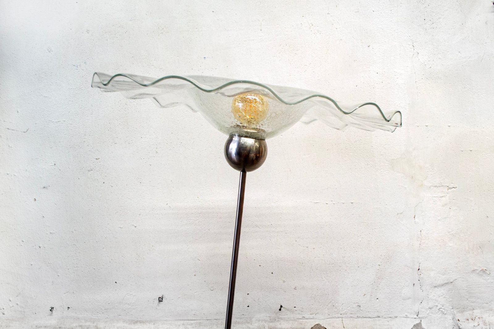 Murano Glass Farfallone Floor Lamp By Toni Zuccheri For Venini, Italy, 1970s photo for sale