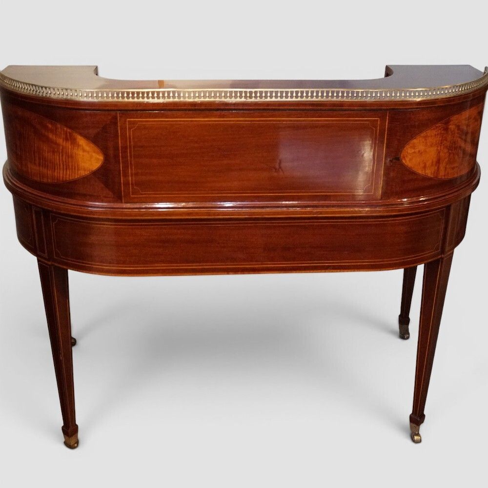 Edwardian Inlaid Mahogany Carlton House Desk photo buy