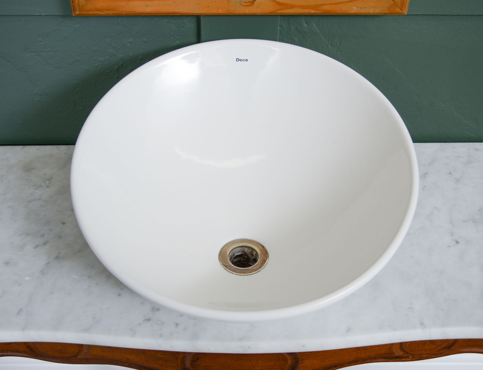 995.0 Antique Mahogany Marble Bathroom Vanity Unit With Sink   Sku 197 photo