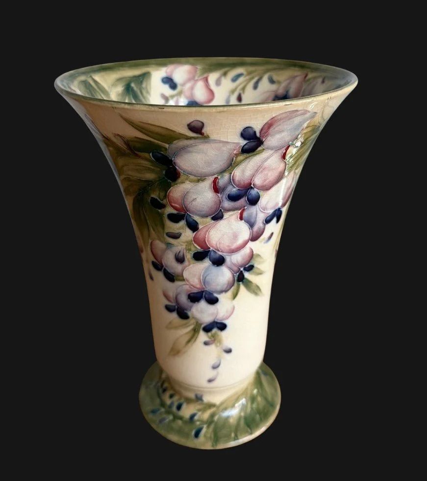 William Moorcroft Wisteria Vase photo for sale